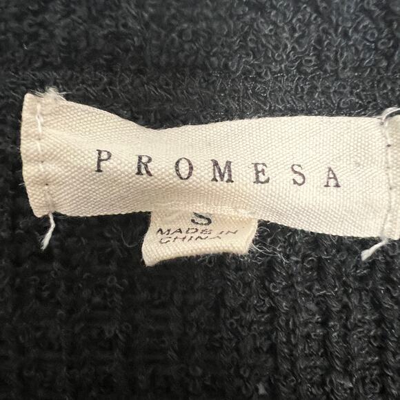 Promesa Pullover Black Chunky Knit Sweater Size Small - Picture 2 of 10